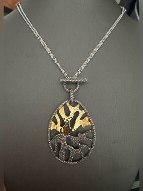 Judith Jack Two tone Sterling Silver Pendant